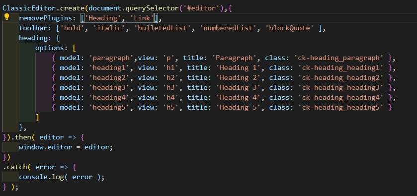 removePlugins errors · Issue #9775 · ckeditor/ckeditor5 · GitHub