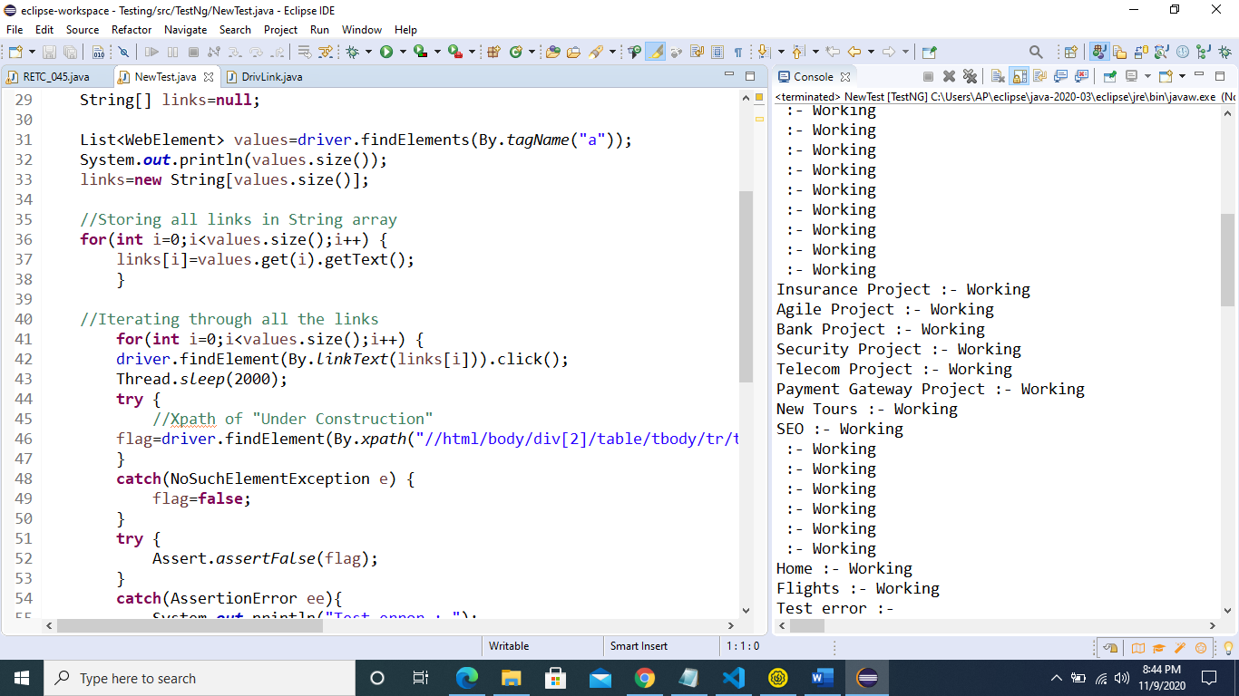 GitHub - anamaypandey09/Testing: Testing all the links present in a website