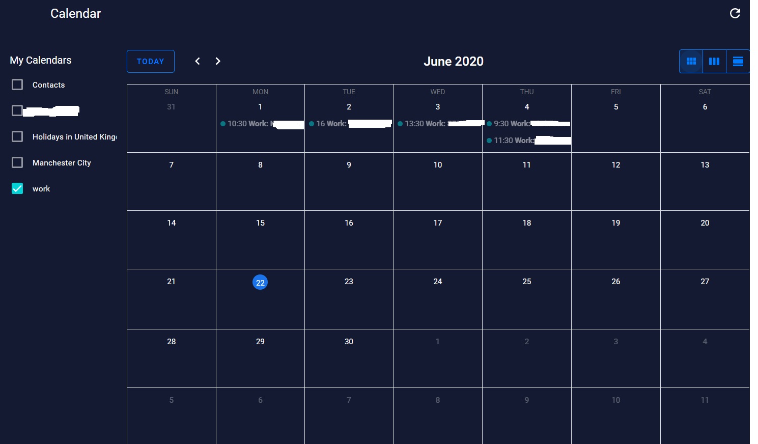 Google Calendar Panel - events not displayed in week/month view · Issue  #6210 · home-assistant/frontend · GitHub