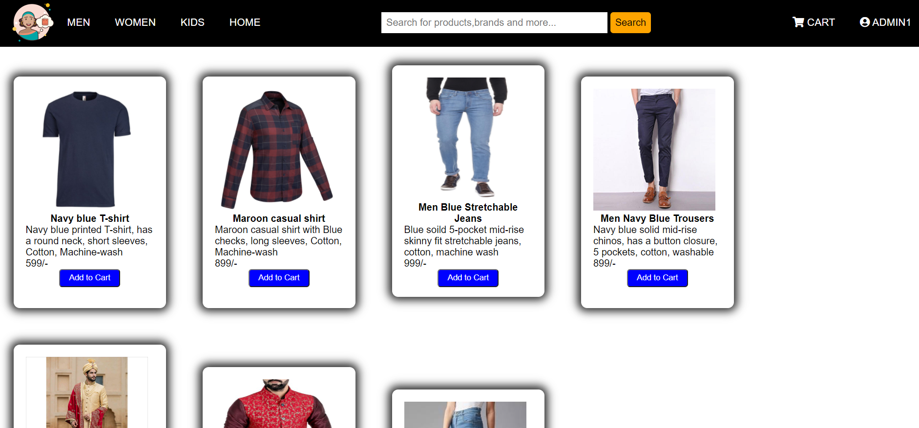 GitHub - pranith-rao/Fashion-Factory: A simple shopping website where ...