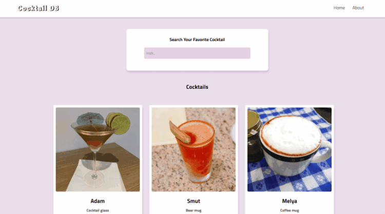 GitHub - keimindev/cocktail-recipe: Cocktail-recipe DB with React