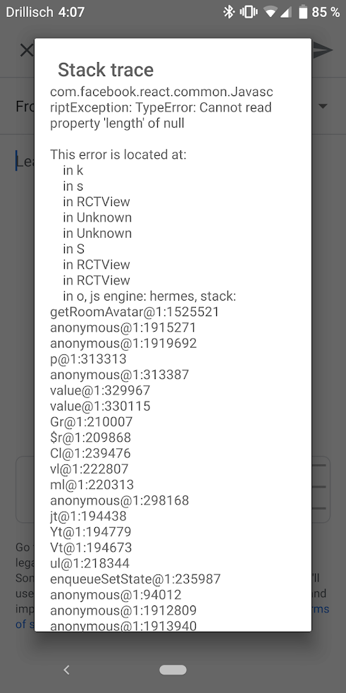 app crashes on connection to Rocket.Chat Server 3.1.1 · Issue #2054 ...