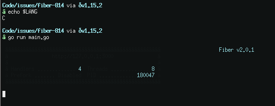 🤗Freeze after upgrade · Issue #807 · gofiber/fiber · GitHub