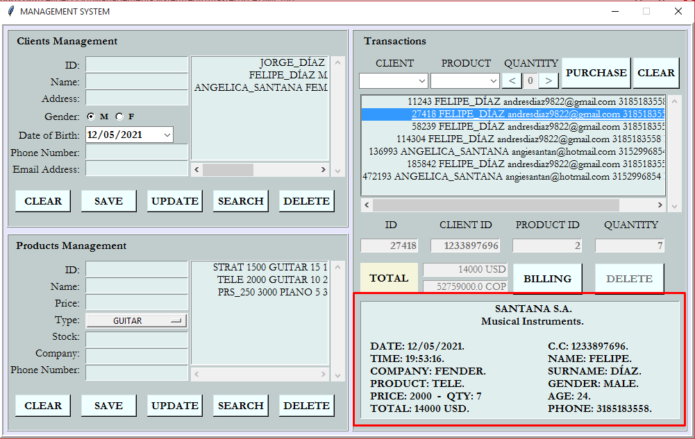 GitHub - FelipeDS98/Management-System: Tkinter application for CREATING ...