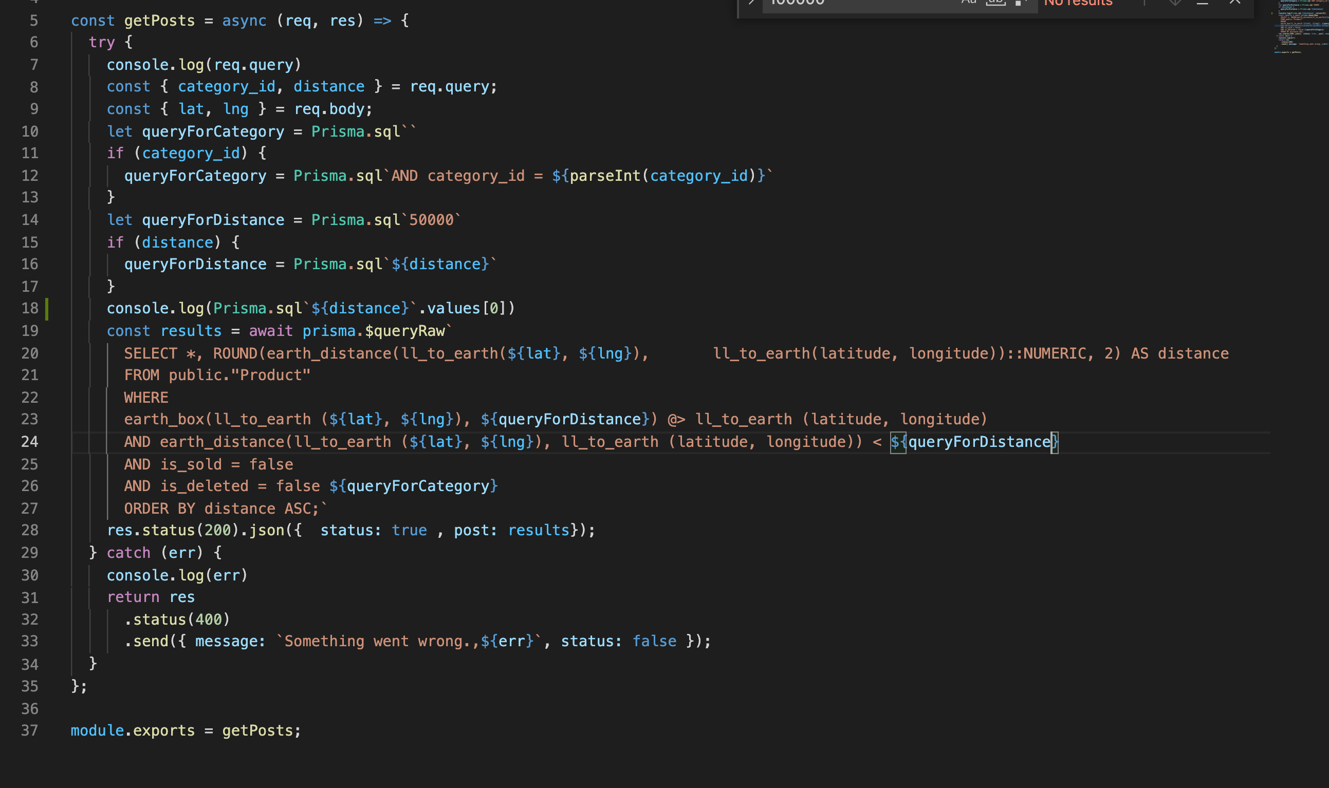 Prisma Raw query, multiple string interpolation in Prisma Raw query ...