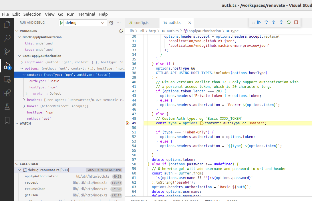 Artifactory returning 404 for npm modules that exist. · renovatebot ...