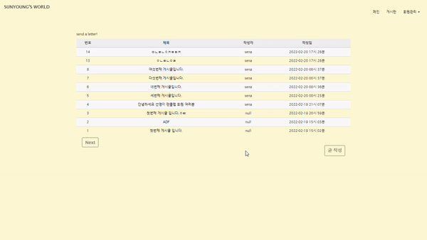 GitHub - sunyoung-yang/Simple_board: 제 팬카페입니다.