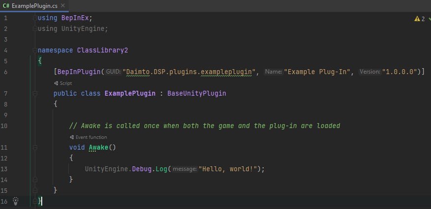 The type or namespace name 'BepInEx' could not be found (are you ...