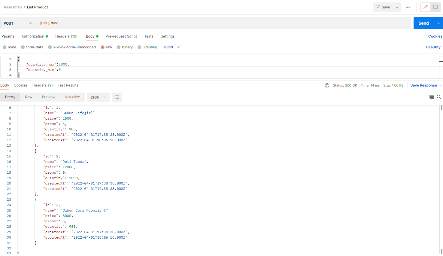 GitHub - arvinyar/asesmen: Assesment Test Backend SoftDev