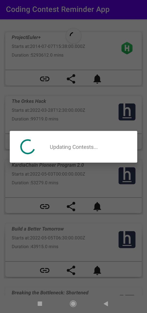 GitHub - UmangGoyal/Coding-Contest-Reminder-App: Full app completed