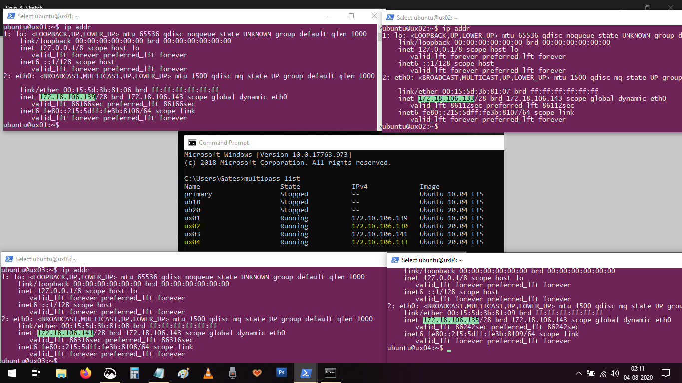 'multipass list' command showing incorrect IPv4 address · Issue 1669