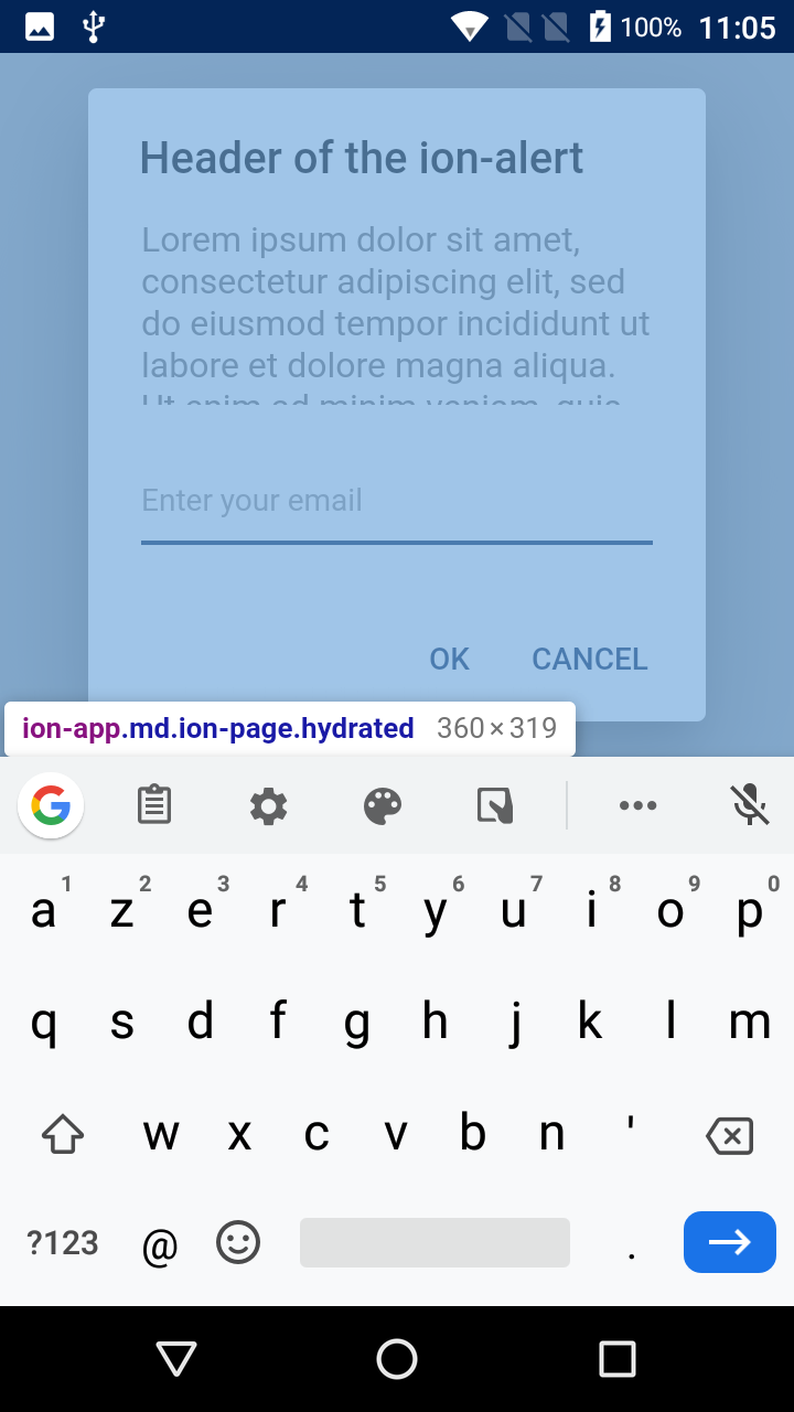 bug: Focus input in a ion-alert don't trigger ion-app rezise · Issue ...
