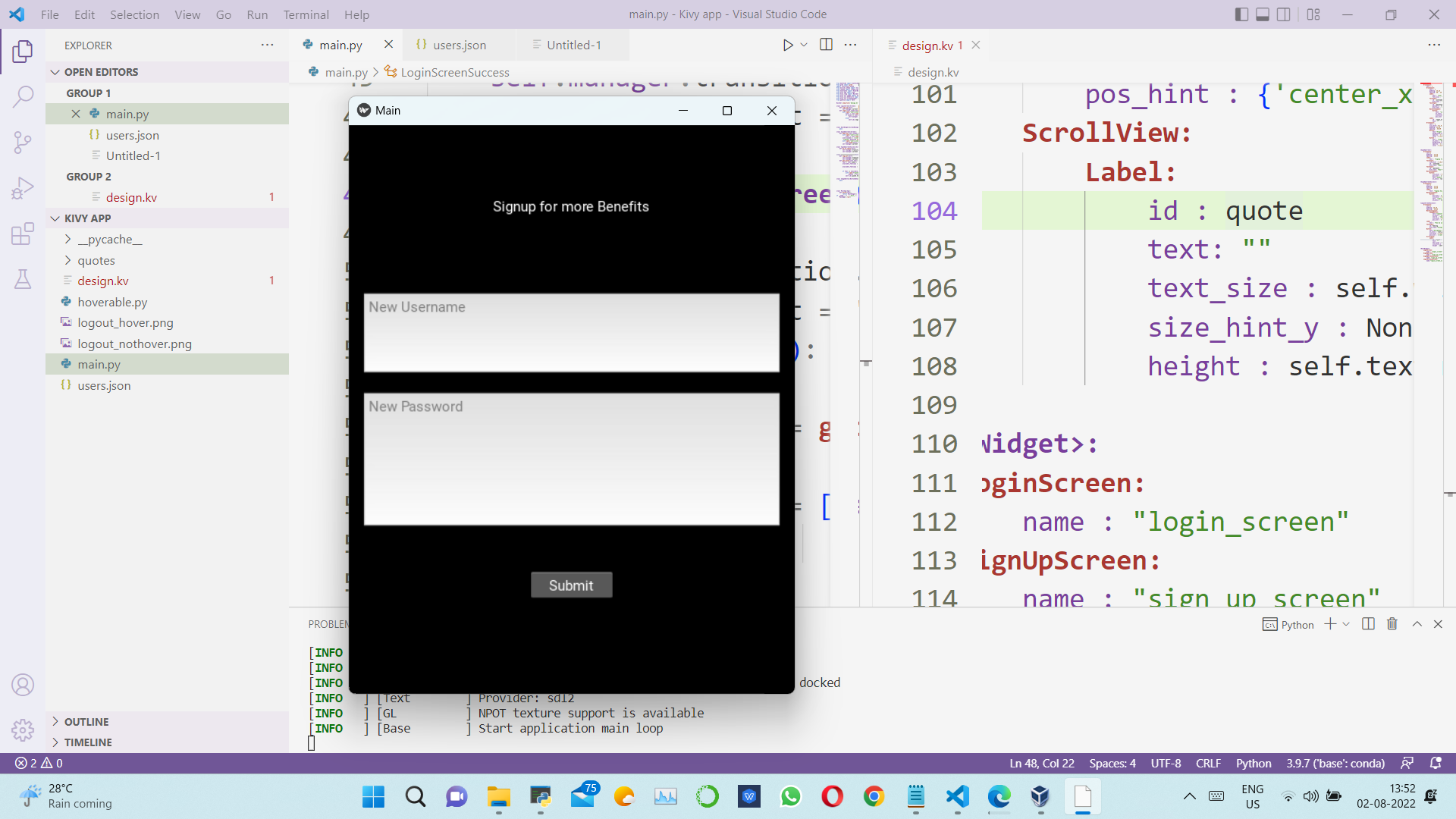 GitHub - shaansuper/kivy-app: This app is made with kivy library in ...