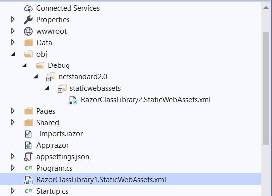 RazorClassLibrary that has dependent RazorClassLibrary creates not ...
