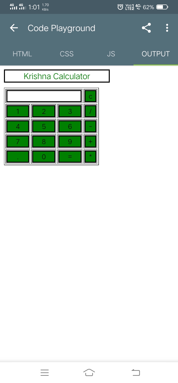 GitHub - KrishnaSahu99/Html-Calculator: Here a Calculator is going to ...