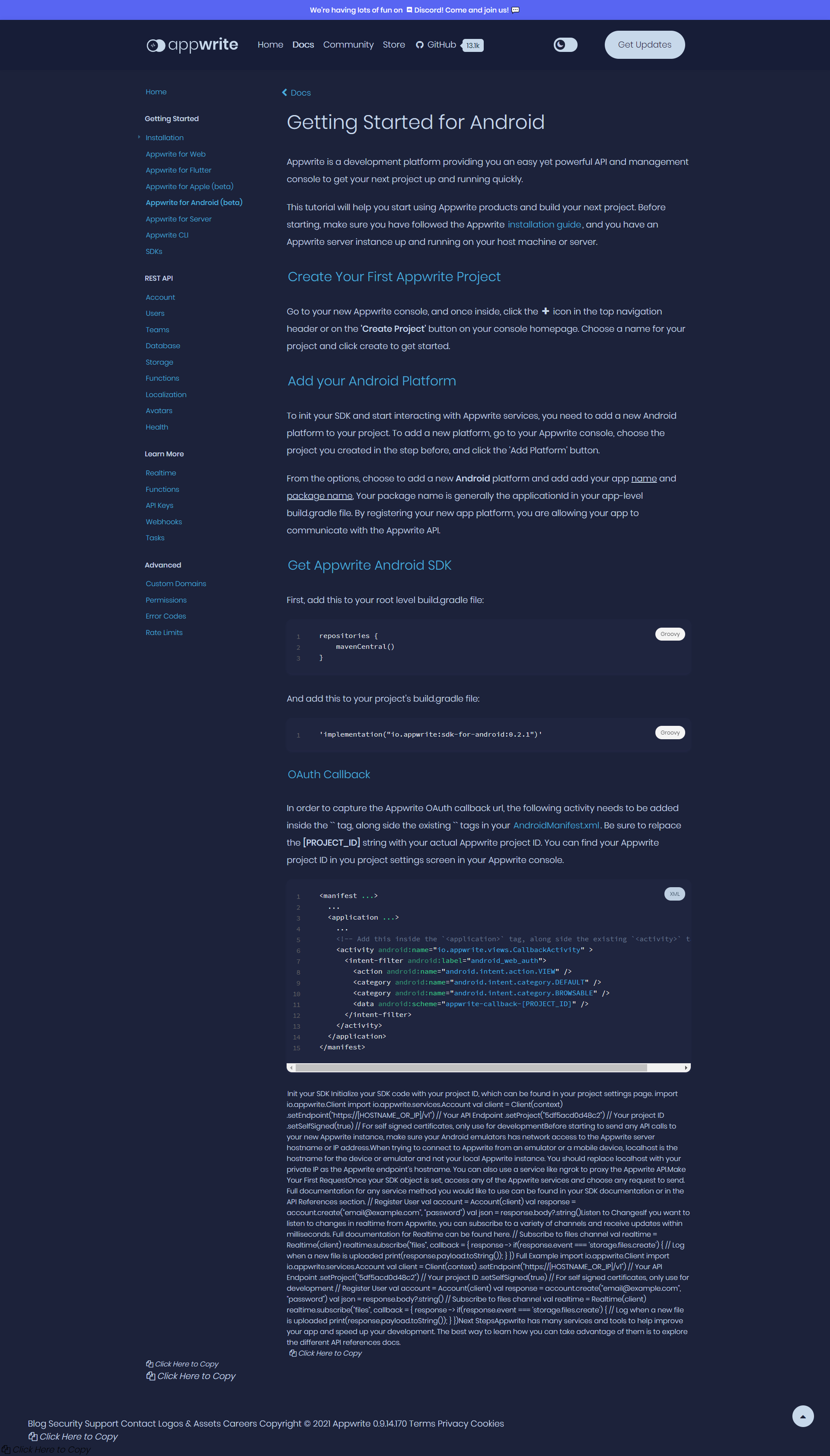 📚 Documentation: Page not formatted correctly (Android Docs) · Issue ...