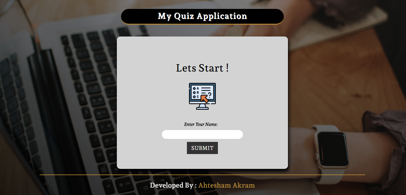 GitHub - devahtesham/Quiz-Application-using-JS-ES-6