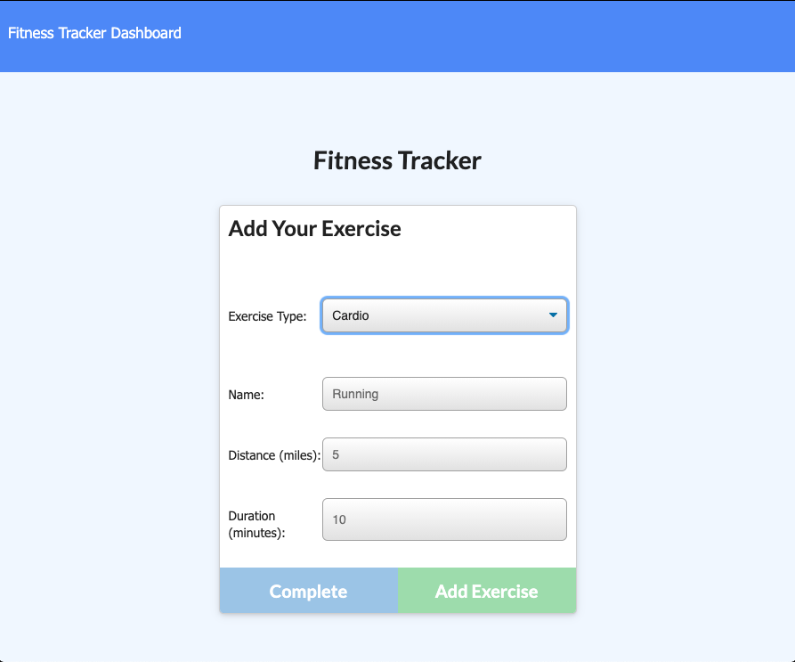 GitHub - joeschlick/workout-tracker: A workout tracker with a Mongo ...