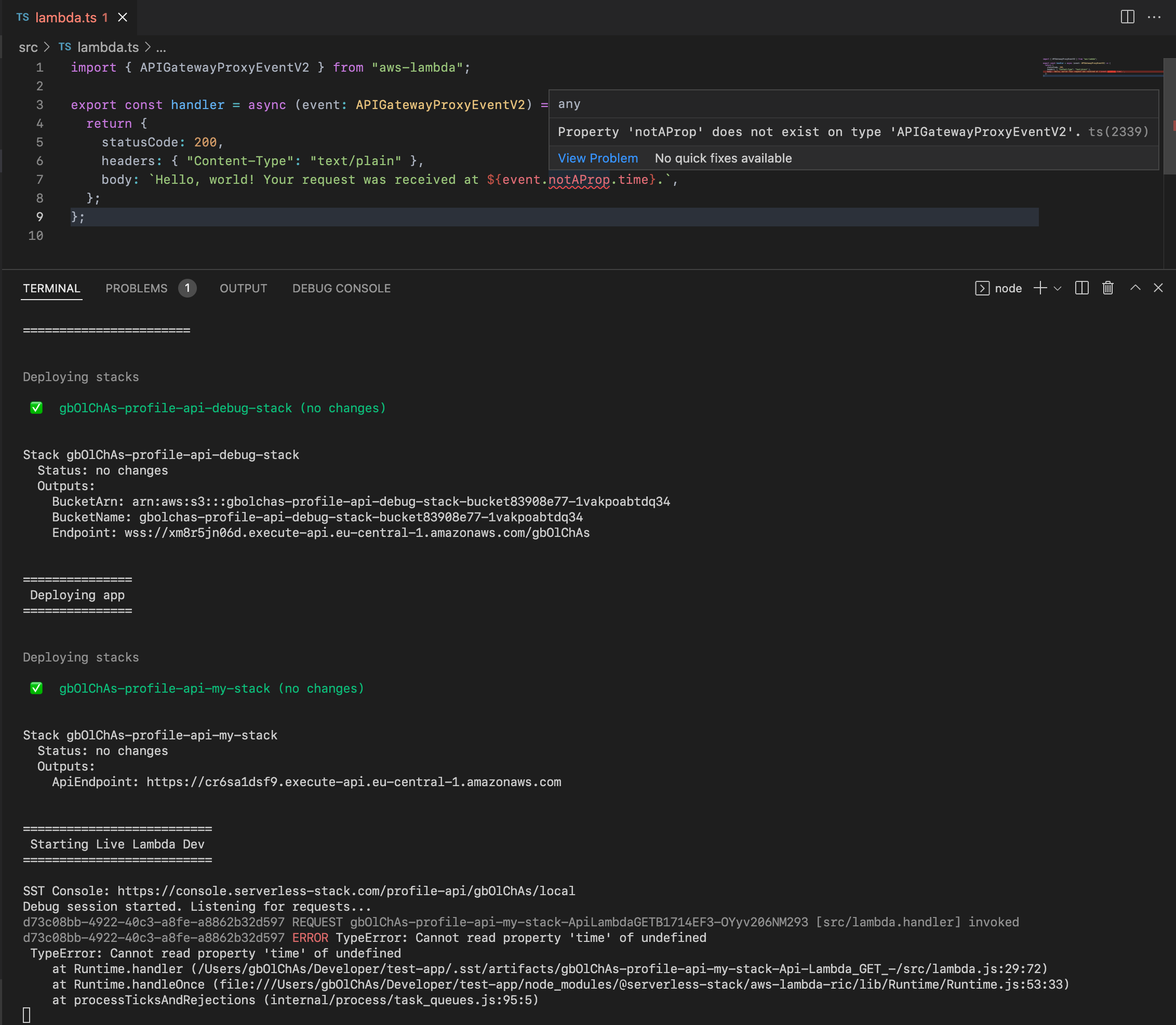Output from type checking doesn't seem to appear · Issue #1615 · sst ...