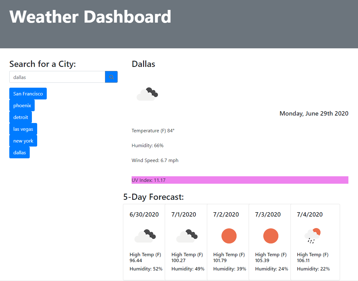 GitHub - jdavis3333/weather-dashboard