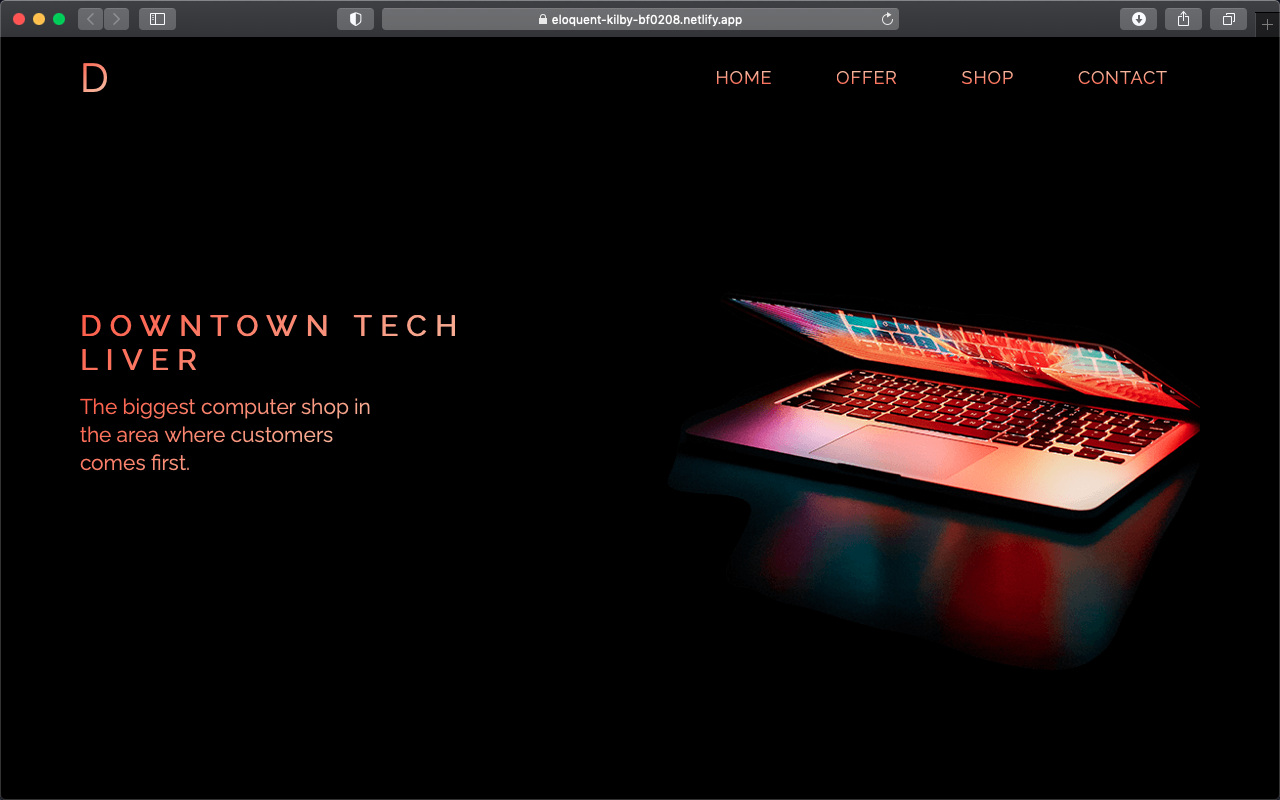 GitHub - r-e-d-ant/Computer-store-landing-page: This is a computer ...