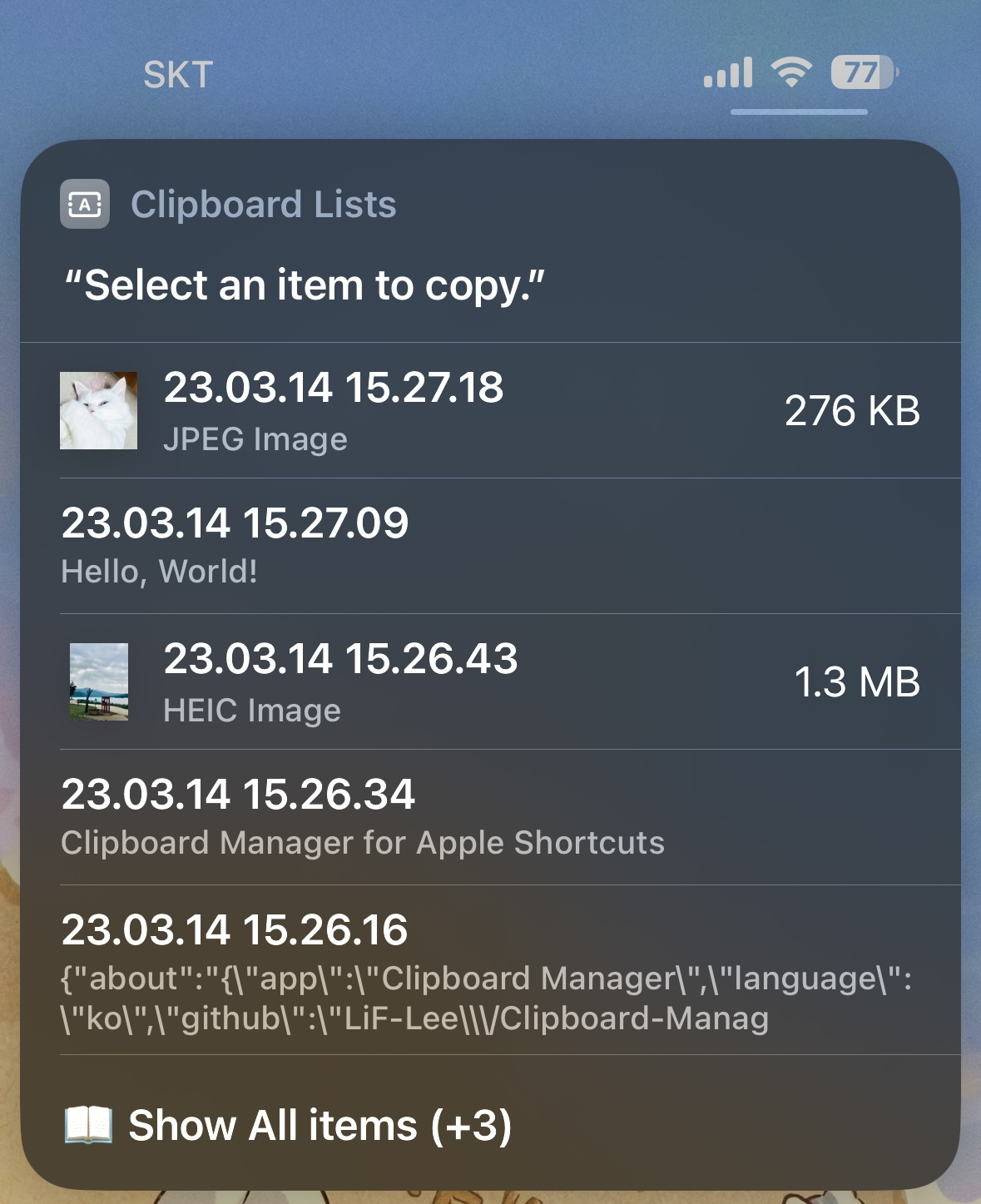 GitHub otlus/ClipboardManager Clipboard Manager for Apple Shortcuts