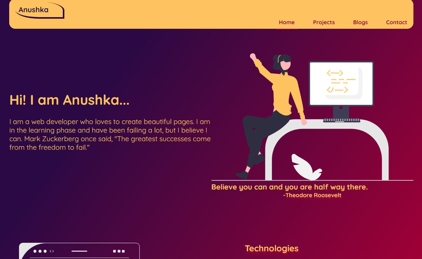 GitHub - Anush79/My_Portfolio: This is my portfolio website . It ...
