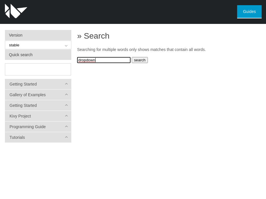 Search not working in · Issue 7266 · kivy/kivy · GitHub