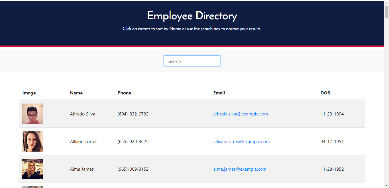 GitHub - monikakakuturu/EmployeeDirectory