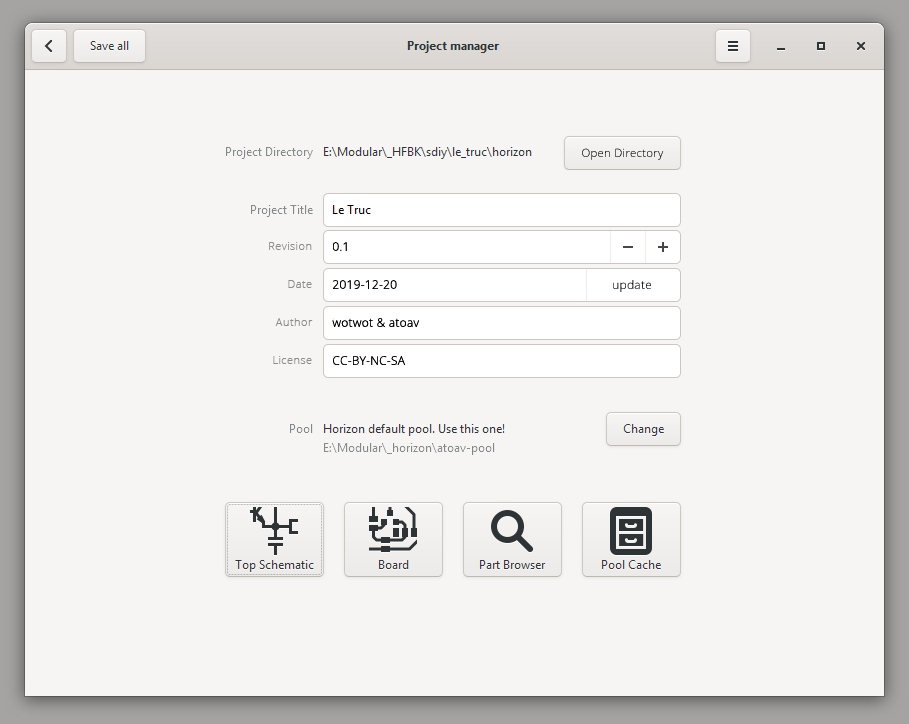 [UX] Ideas for Project Metadata · Issue #330 · horizon-eda/horizon · GitHub