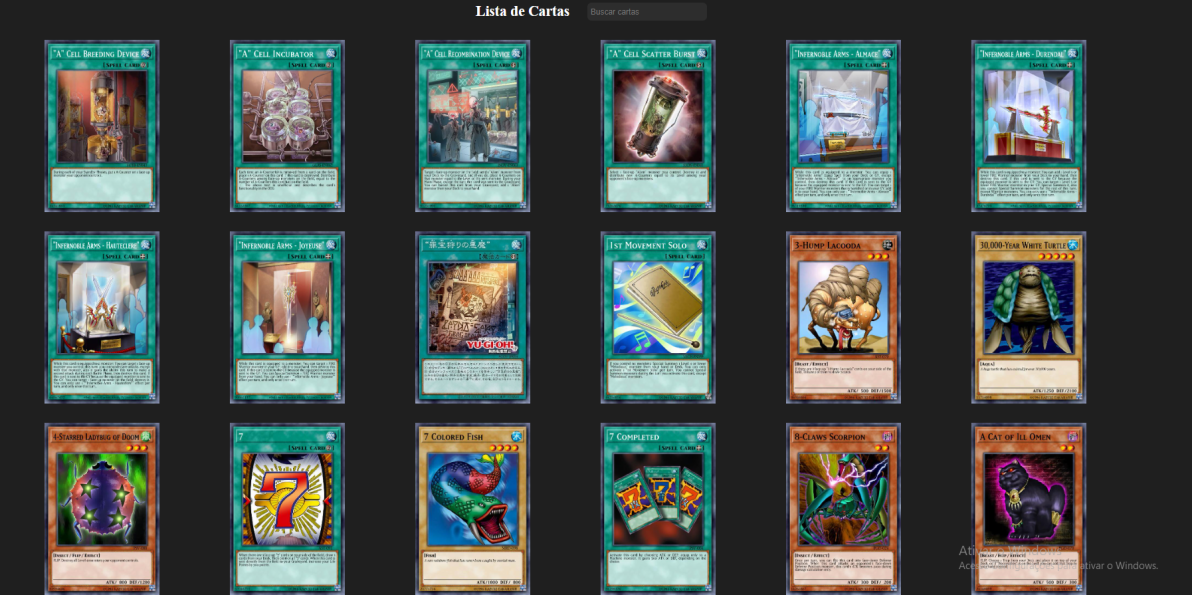 GitHub IdelsonMendes/YuGiOhCardList Projeto desenvolvido em