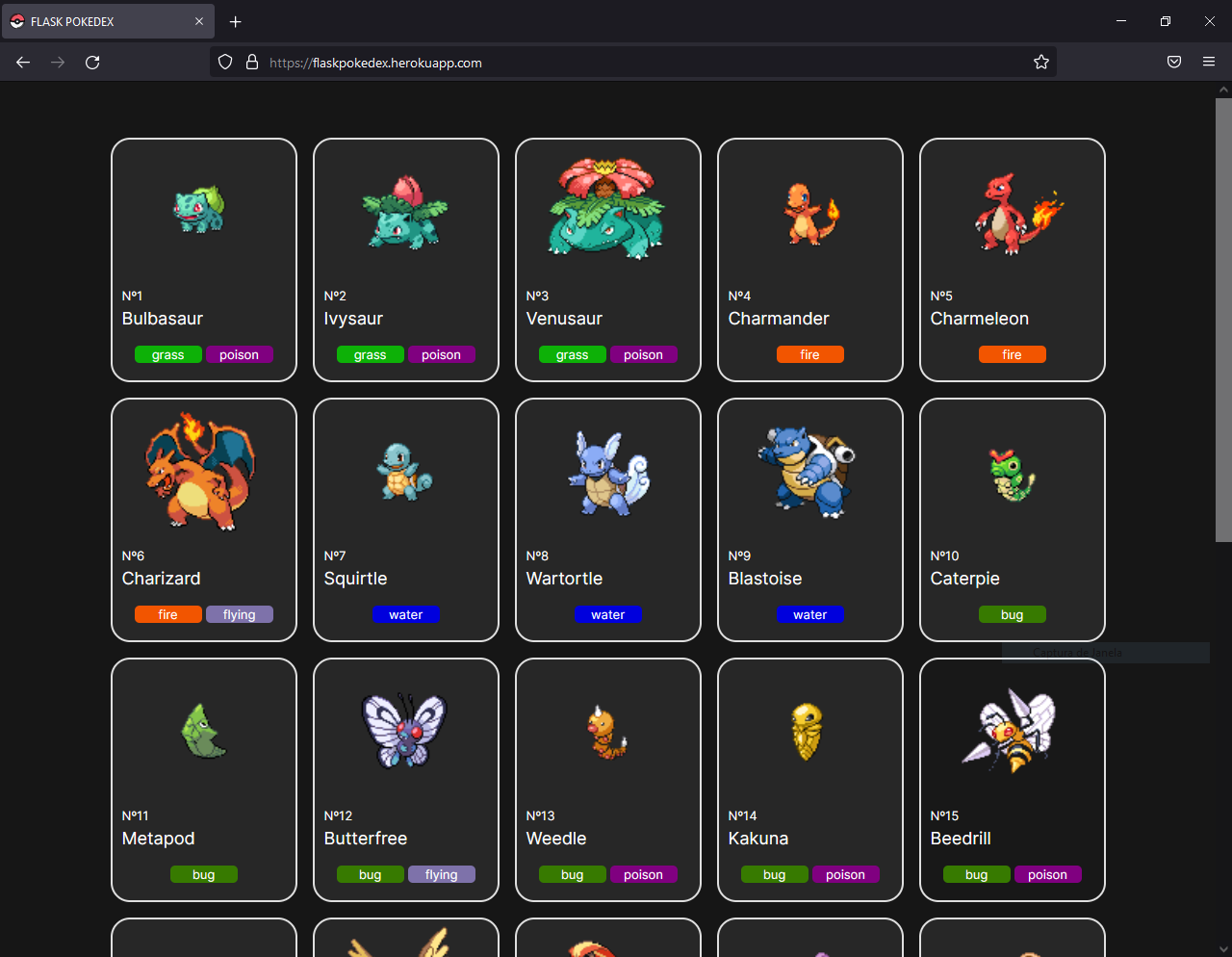 GitHub - ViniUme/Flask-Pokedex: A site maked with Python, using the ...