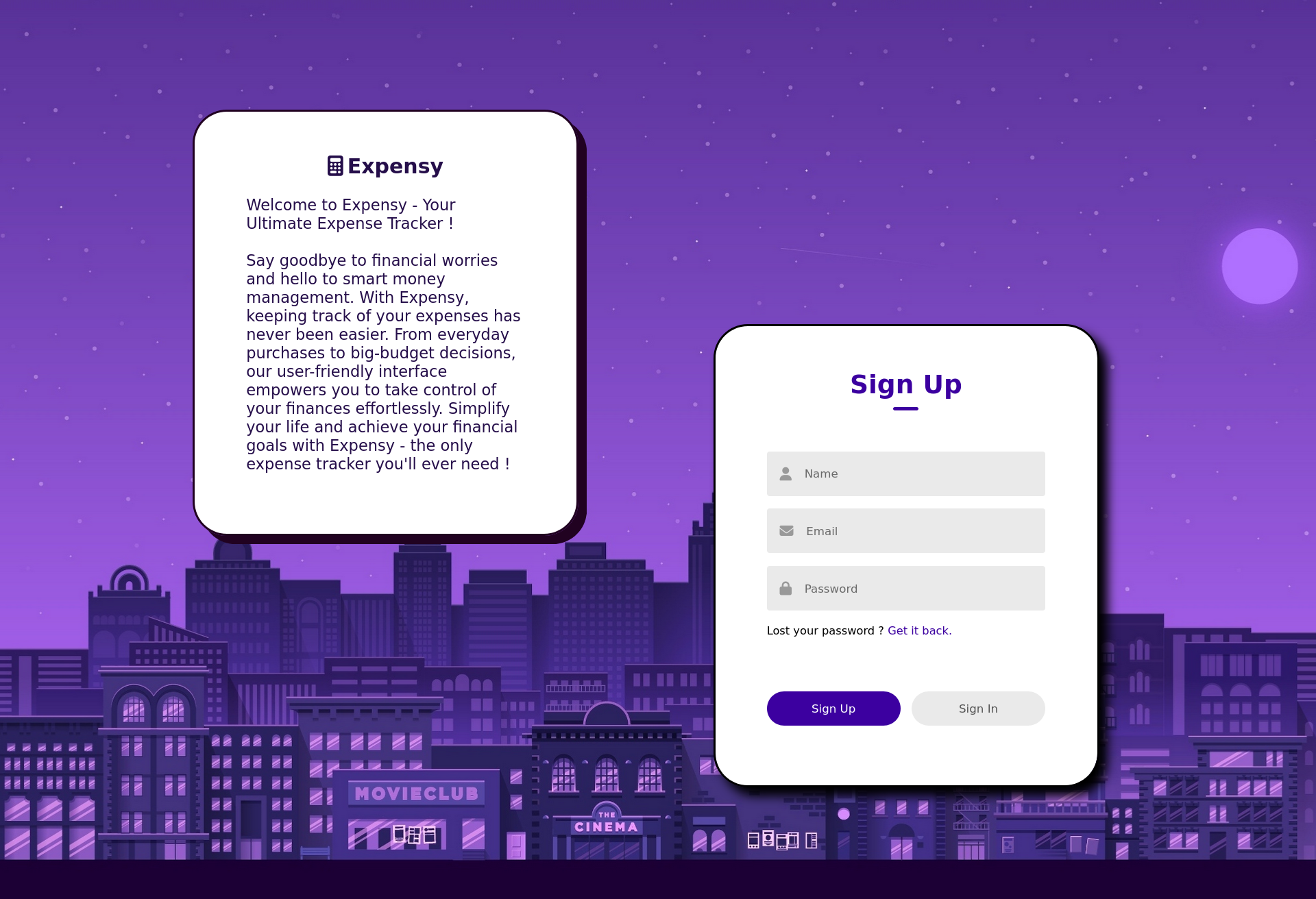 GitHub - chandrasahi10/Expensy: The expense tracker project utilizes ...