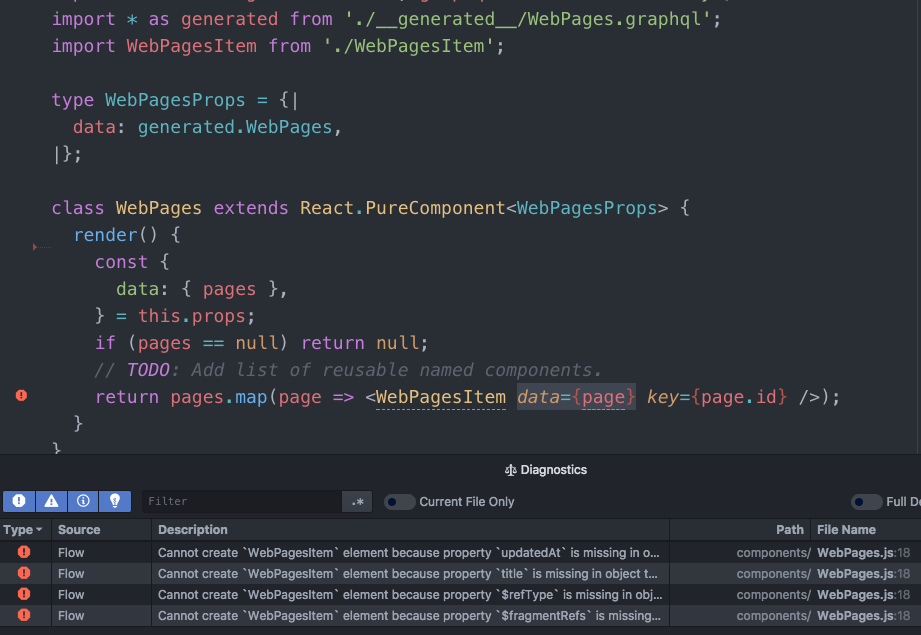 Nested fragments cause flow errors with relay modern · Issue 2316