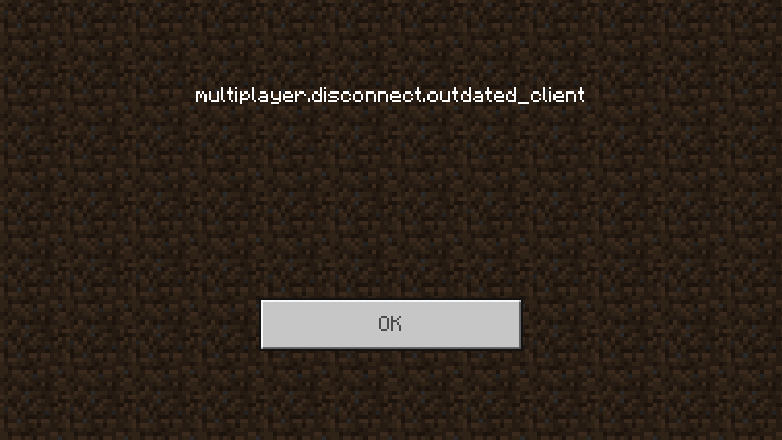 Outdated client error when using java edition 1.16.4 · Issue #6 ...
