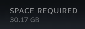 SPACE REQUIRED