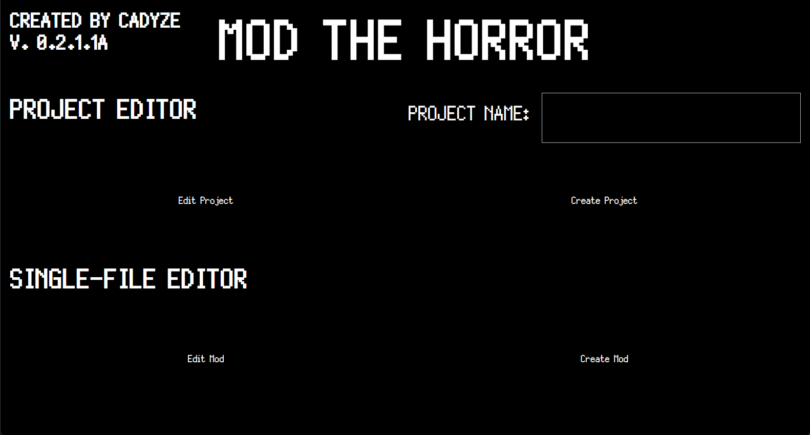 GitHub - cadyze/Mod-the-Horror: Mod Maker for 