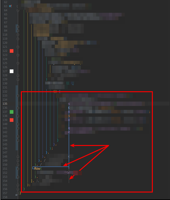 Bracket lines displaced · Issue 387 · izhangzhihao/intellijrainbow