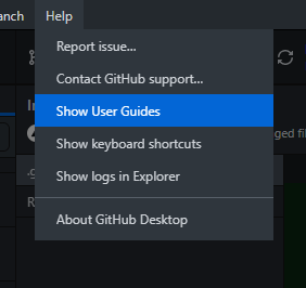 Show user guides link is broken · Issue #13932 · desktop/desktop · GitHub