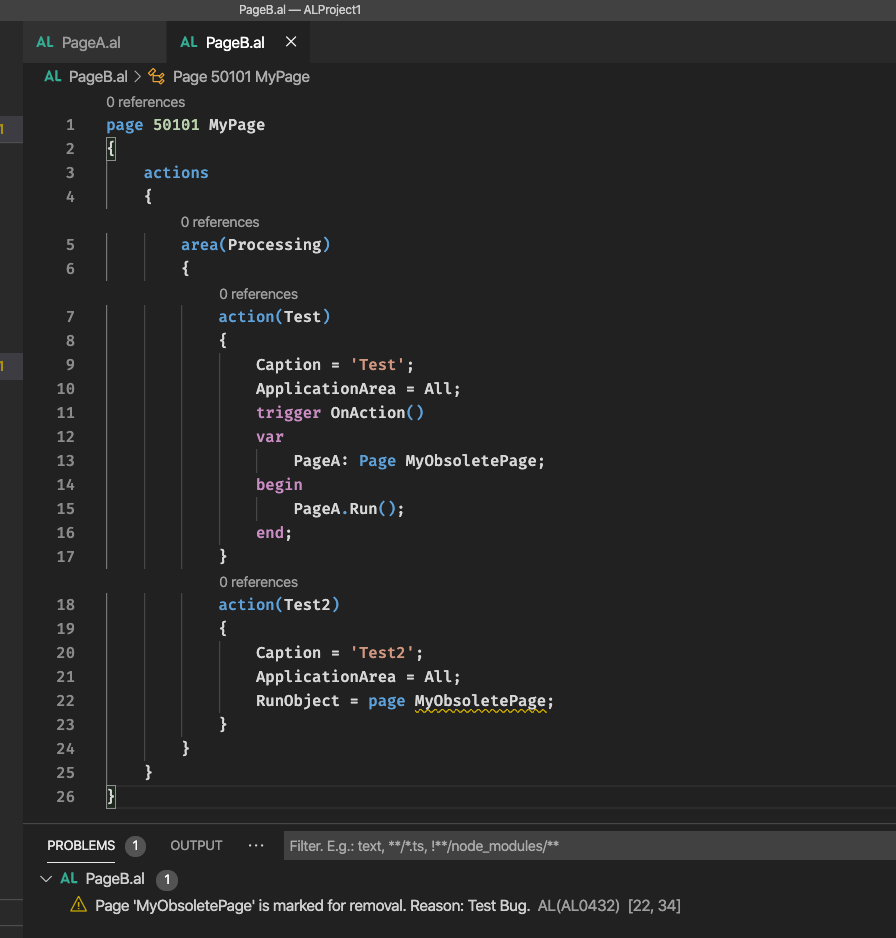 Obsolete Pages not detected when used with RunObject · Issue #6004 ...