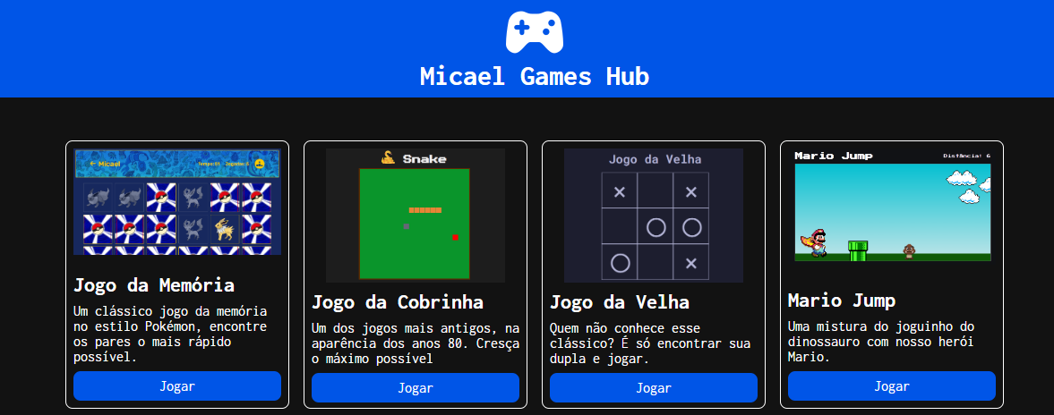 GitHub - micaelmi/games-hub