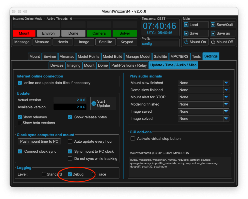 "No QCI Updater available - upload not possible" · Issue #197 · mworion ...