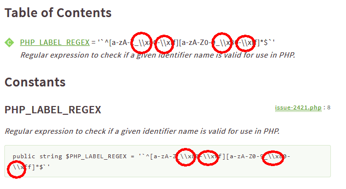 Phpdocumentor 3 0 0 文字列のスラッシュはエスケープ ダブル表示 Bleepcoder Com