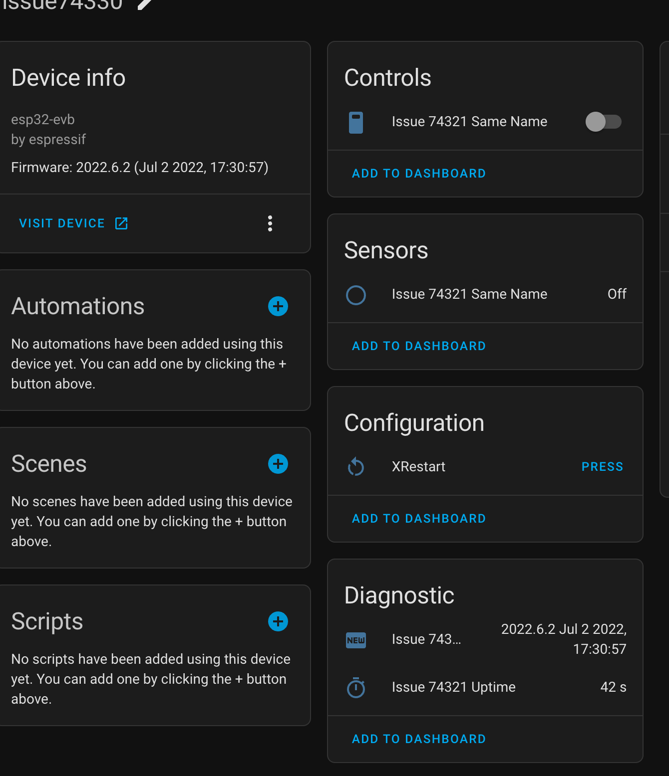 ESPHome text sensors unavailable · Issue 74330 · homeassistant/core
