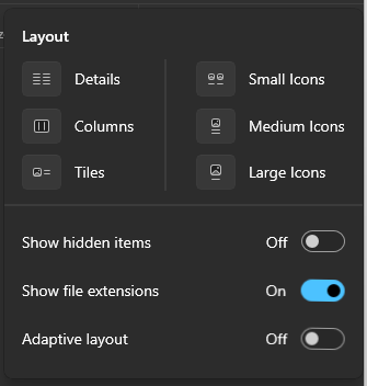 Bug: Layout button is not highlighted when adaptive layout is turned ...