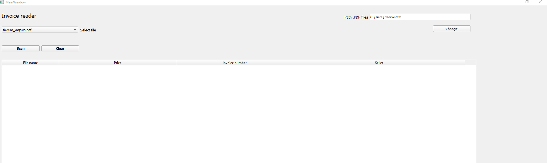 Github revi2k invoicefrompdf app for reading data from pdf