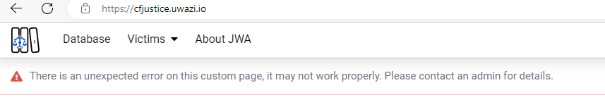unexpected error on custom pages · Issue #5599 · huridocs/uwazi · GitHub