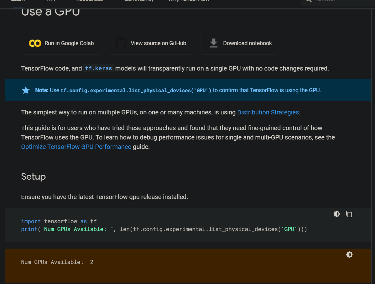 No tf config experimental list physical devices gpu and can not set