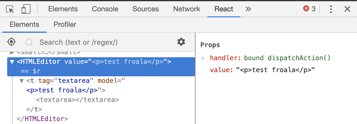 The value does not change in version 3.0.4 · Issue #186 · froala/react ...