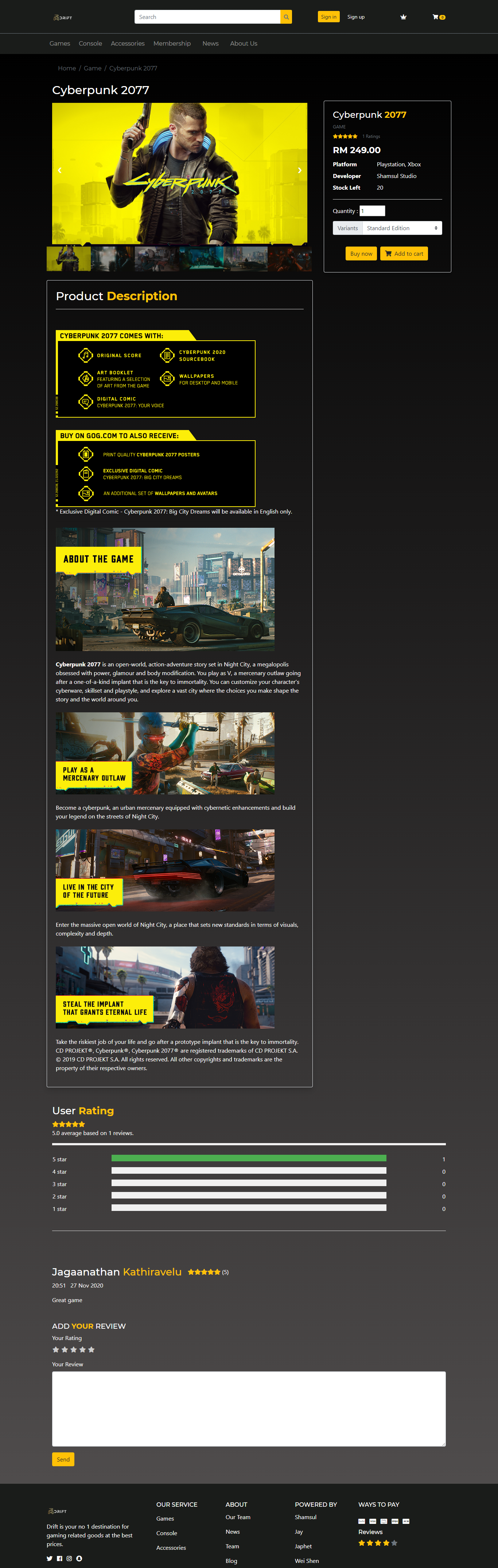 GitHub - ShmslMjd/E-CommerceWebsite: E-Commerce website that sell video ...